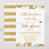 Uitnodiging tot Baby shower van het thema Little H (Voorkant / Achterkant)