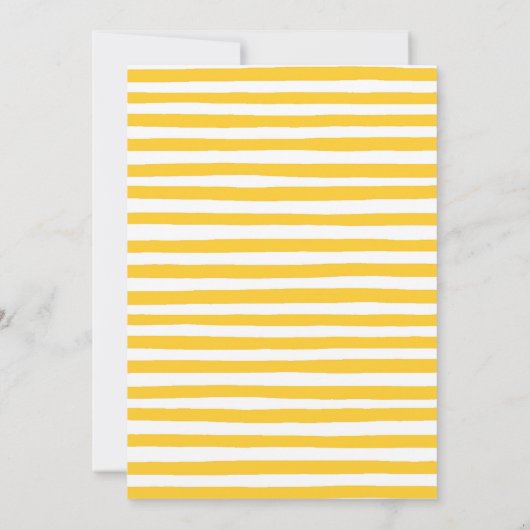 Uitnodiging tot Baby shower van Honey Bee (Achterkant)