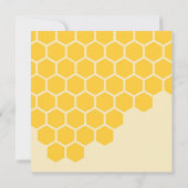 Uitnodiging tot Baby shower van Honey Bee (Achterkant)