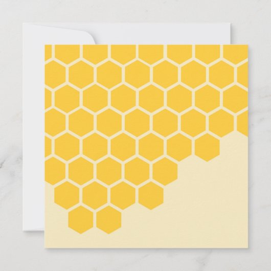 Uitnodiging tot Baby shower van Honey Bee (Achterkant)