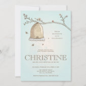 Uitnodiging tot Baby shower van Honey Bee (Voorkant)