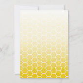 Uitnodiging tot Baby shower van honing Beer (Achterkant)