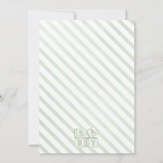 Uitnodiging tot Baby shower van kleine Beren (Achterkant)