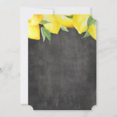 Uitnodiging tot Baby shower van Lemon Boy Chalkboa (Achterkant)