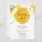 Uitnodiging tot Baby shower van Little Honey Bee (Voorkant)