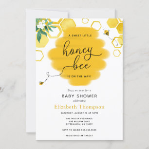 Uitnodiging tot Baby shower van Little Honey Bee