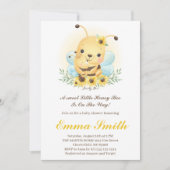 Uitnodiging tot Baby shower van Little Honey Bee (Voorkant)