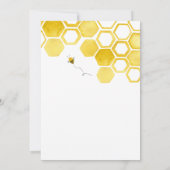 Uitnodiging tot Baby shower van Little Honey Bee (Achterkant)