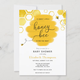 Uitnodiging tot Baby shower van Little Honey Bee