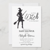 Uitnodiging tot Baby shower van Little Witch Hallo (Voorkant)