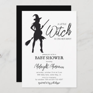 Uitnodiging tot Baby shower van Little Witch Hallo