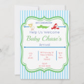 Uitnodiging tot Baby shower van Louisiana Boy (Voorkant)