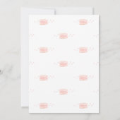 Uitnodiging tot Baby shower van Macarons (Achterkant)