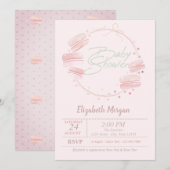 Uitnodiging tot Baby shower van Macarons (Voorkant / Achterkant)