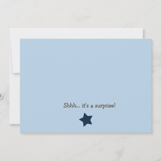 Uitnodiging tot Baby shower van Monkey Rocker (Achterkant)