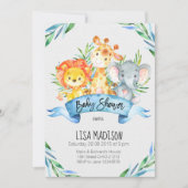 Uitnodiging tot Baby shower van oerwouden (Voorkant)