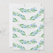 Uitnodiging tot Baby shower van oerwouden (Achterkant)