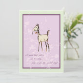 Uitnodiging tot Baby shower van paardenfokkerij (Staand voorkant)