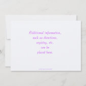 Uitnodiging tot Baby shower van pasteeltrein (Achterkant)