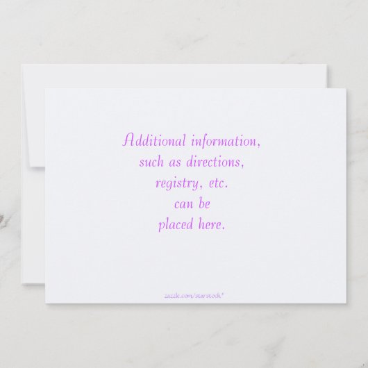 Uitnodiging tot Baby shower van pasteeltrein (Achterkant)