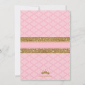 Uitnodiging tot Baby shower van Royal Little Princ (Achterkant)