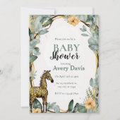 Uitnodiging tot Baby shower van snoepgoed (Voorkant)