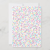 Uitnodiging tot Baby shower van sprintjes, regenin (Achterkant)