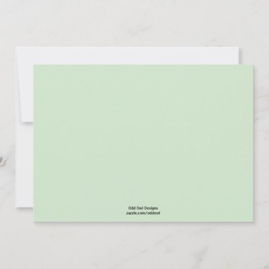 Uitnodiging tot Baby shower van Stork - Jongen/Mei (Achterkant)