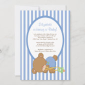 Uitnodiging tot Baby shower van Sweet Teddy Bear B (Voorkant)