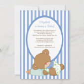 Uitnodiging tot Baby shower van Sweet Teddy Bear B (Voorkant)