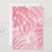 Uitnodiging tot Baby shower van Tropical Flowers (Achterkant)