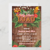 Uitnodiging tot Baby shower van Tropical Luau (Voorkant)
