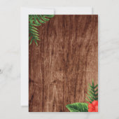 Uitnodiging tot Baby shower van Tropical Luau (Achterkant)