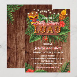 Uitnodiging tot Baby shower van Tropical Luau