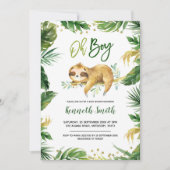 Uitnodiging tot Baby shower van Tropical Oh Boy Sl (Voorkant)