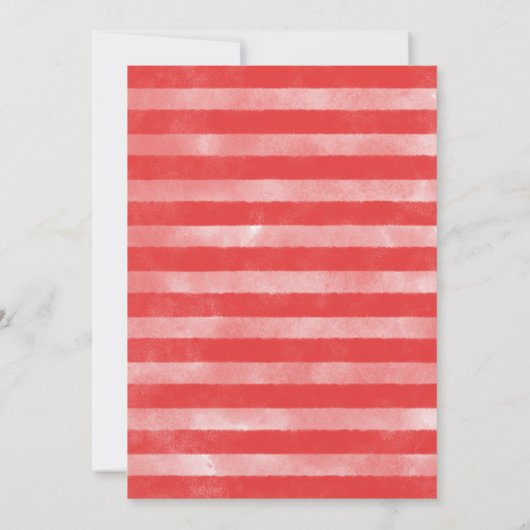 Uitnodiging tot Baby shower van Tropical Red Water (Achterkant)