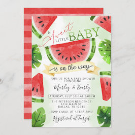 Uitnodiging tot Baby shower van Tropical Red Water