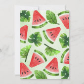 Uitnodiging tot Baby shower van Tropical Red Water (Achterkant)