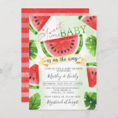 Uitnodiging tot Baby shower van Tropical Red Water (Voorkant / Achterkant)