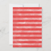 Uitnodiging tot Baby shower van Tropical Red Water (Achterkant)