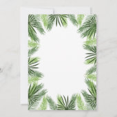 Uitnodiging tot Baby shower van tropische ananasse (Achterkant)