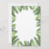 Uitnodiging tot Baby shower van tropische ananasse (Achterkant)