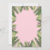 Uitnodiging tot Baby shower van tropische ananasse (Achterkant)