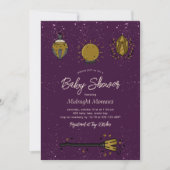 Uitnodiging tot Baby shower van Witch Halloween (Voorkant)