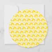 Uitnodiging tot Baby shower van zoete honingbijen (Achterkant)