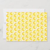 Uitnodiging tot Baby shower van zoete honingbijen (Achterkant)