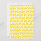 Uitnodiging tot Baby shower van zoete honingbijen (Achterkant)