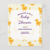 Uitnodiging tot Baby shower voor afspeelapparaat Flyer (Voorkant)