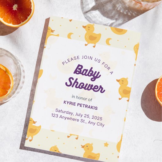 Uitnodiging tot Baby shower voor afspeelapparaat Flyer