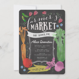 Uitnodiging tot Baby shower voor de boerenmarkt